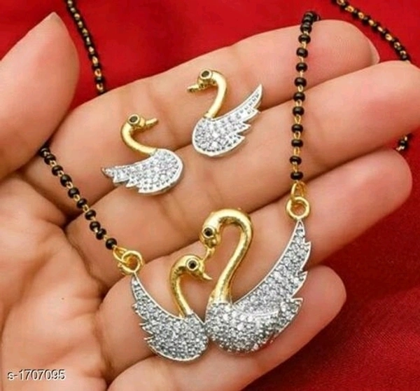 Jewelo American Diamond Mangalsutra Set