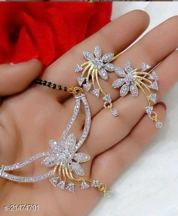 Jewelo American Diamond Mangalsutra Set