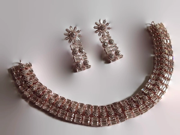 Jewelo American Diamond Necklace Set