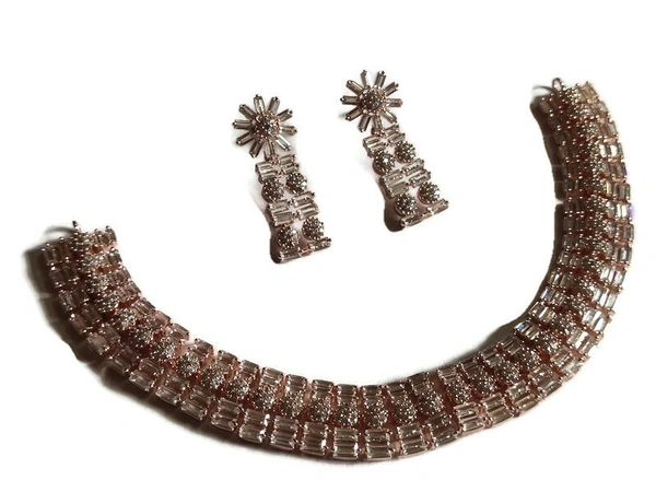Jewelo American Diamond Necklace Set