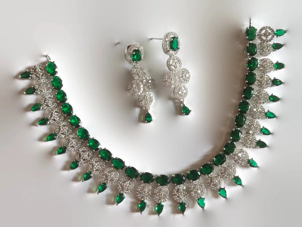 Jewelo American Diamond Necklace Set - ALL