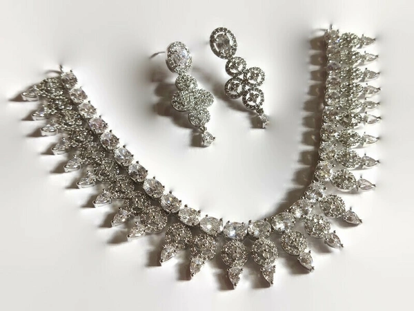 Jewelo American Diamond Necklace Set - ALL