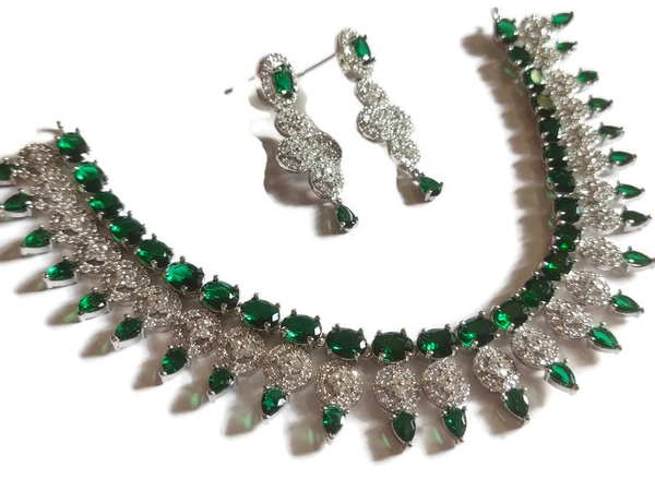 Jewelo American Diamond Necklace Set - ALL