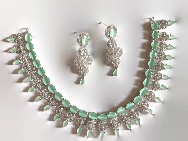 Jewelo American Diamond Necklace Set - ALL