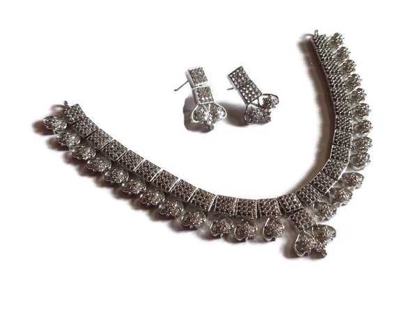 Jewelo American Diamond Necklace Set