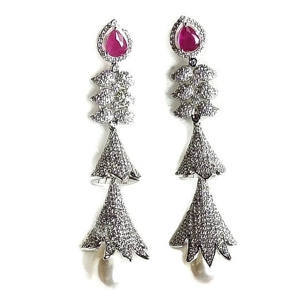 Jewelo American Diamond Earings Set 