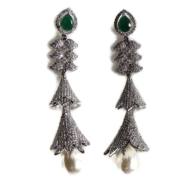 Jewelo American Diamond Earings Set 