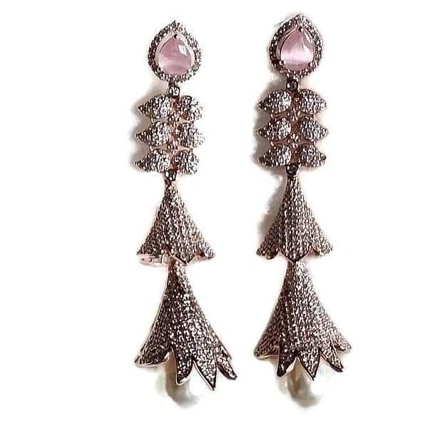 Jewelo American Diamond Earings Set 