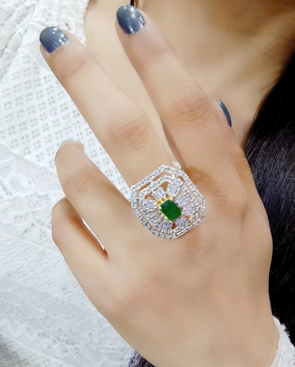 Jewelo American Diamond Ring