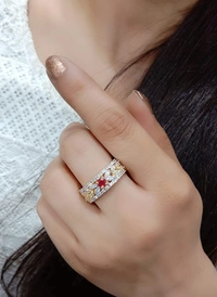 Jewelo American Diamond Ring