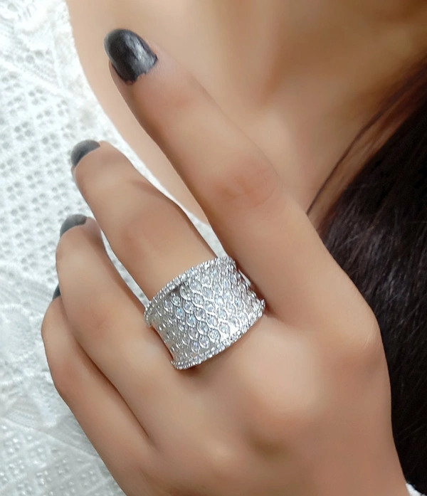 Jewelo American Diamond Ring