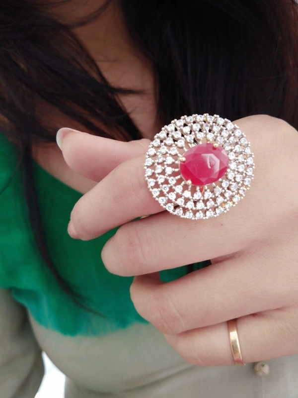 Jewelo American Diamond Ring