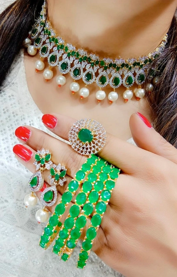 Jewelo American Diamond Combo Set