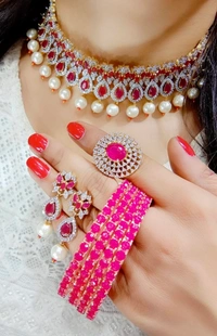 Jewelo American Diamond Combo Set
