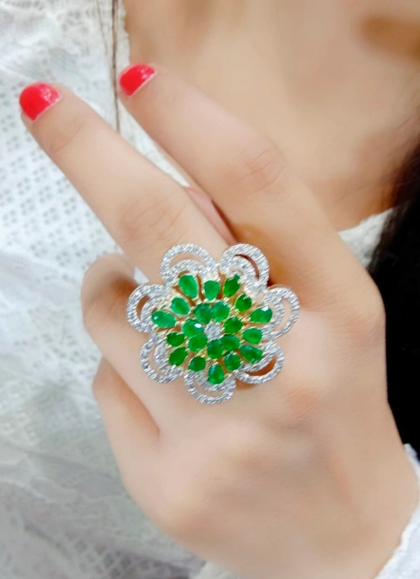 Jewelo American Diamond Ring - Free