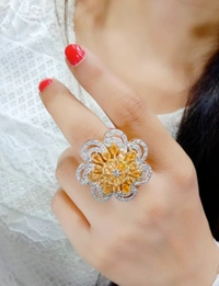 Jewelo American Diamond Ring - Free