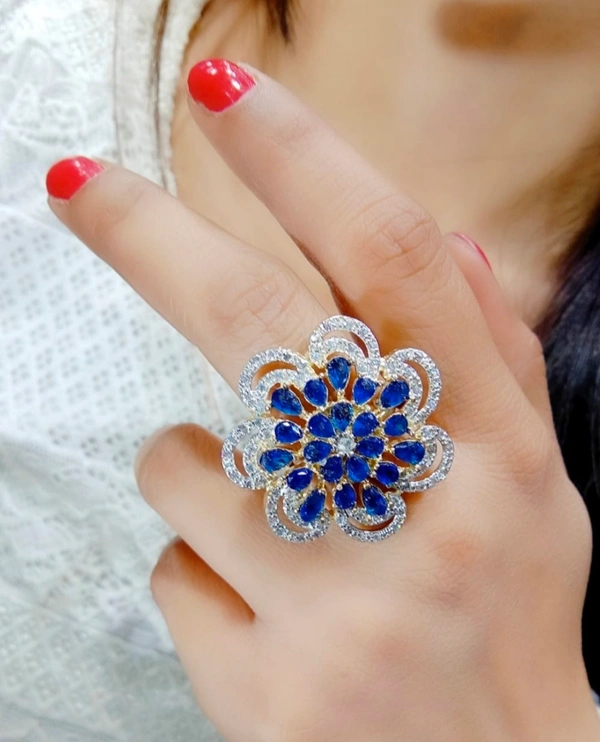 Jewelo American Diamond Ring - Free