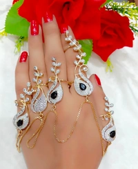 Jewelo American Diamond Five Finger Ring - Free