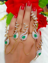 Jewelo American Diamond Five Finger Ring - Free