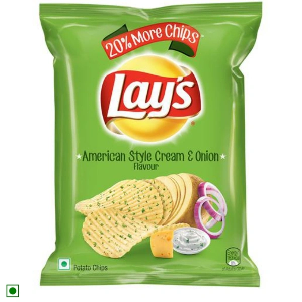 LAYS Chips Cream & Onion - 28 GM