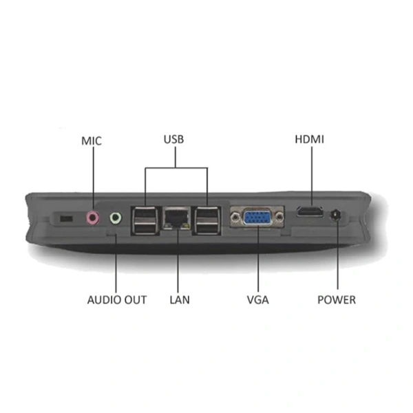 Mini PC - S10 with Intel Atom Z8350 CPU, 4GB RAM, 64GB eMMC, WiFi, BT and Licensed Windows 10 Pro
