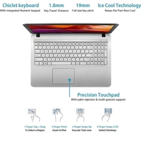 Laptop Asus Pentium Quad Core  - 15.6 inch, Silver