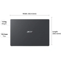 Accer Laptop.15 Thin & Light Laptop Intel Processor Pentium Silver N5030 15.6 inch (35.56 cms) (4GB RAM/1TB HDD/Windows 10/Integrated Graphic Card/Black/1.9 Kg),EX215-31 - BLACK, 15.6 inch