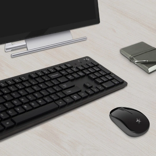 Wireless Keyboard And Mouse Combo. (Black)  - Black