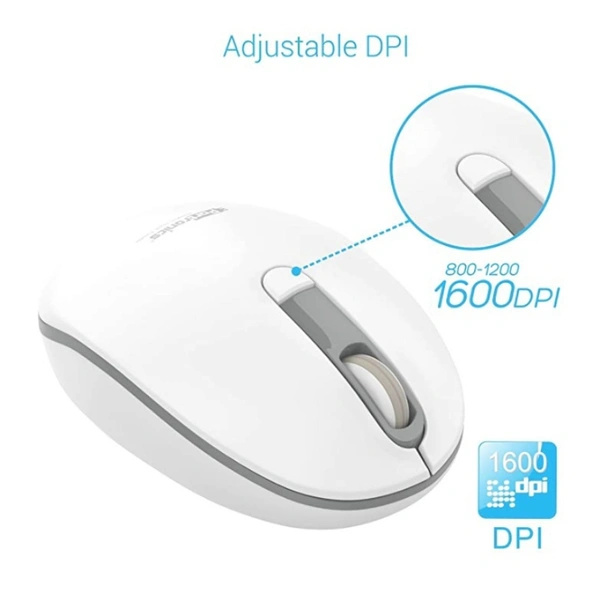 Mouse Gray Portronics POR-015 Toad 11 Wireless Mouse with 2.4GHz Technology - Gray