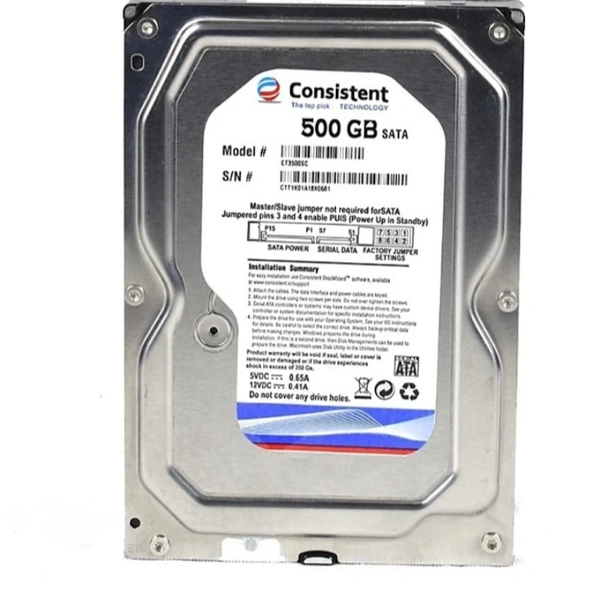 Hard Disk Consistent (HDD 500)  - 500 gb