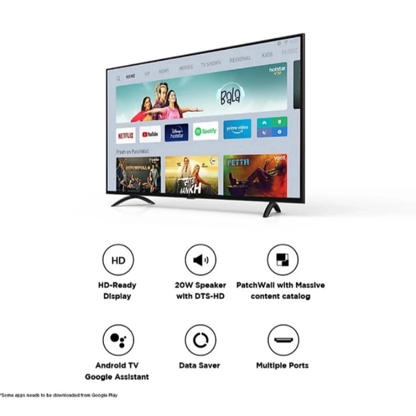 Mi HD Led Tv 32.inch(Android Smart Tv) (Free Shipping.)  - Black, 32 inch