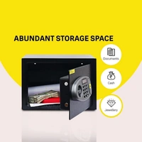 DIGITAL LOCKER (Safe With Pin Code Access) Safe Locker /Digital Key Lock - black, width-31//hight-20//Dept-20//weight-6kg