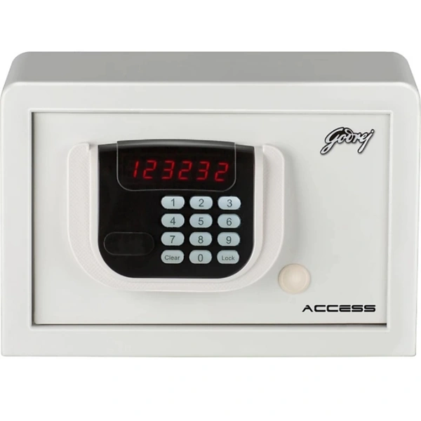 DIGITAL LOCKER (Safe Godrej Digital Locker./With Pin Code Access) Safe Locker /Digital Key Lock - white, width-30//hight-20//Dept-20//weight-6.5kg.