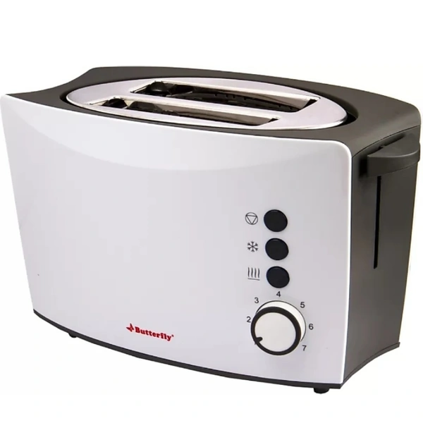 Toster (White Gray) With 1 Year Warranty.  - White Gray