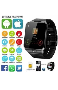SMART WATCH.Android Calling Watch. - Black, Free