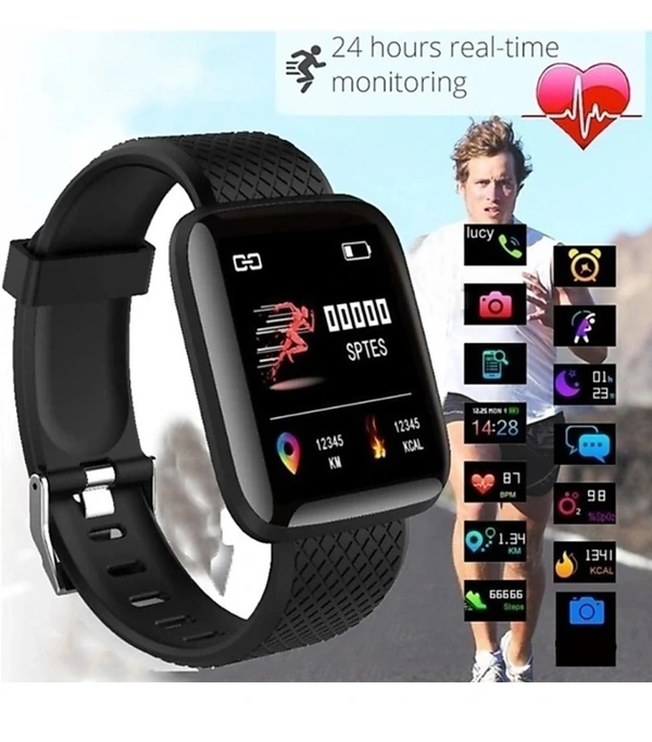 Smart Watch More Elegant And More Features - Black, Free Size