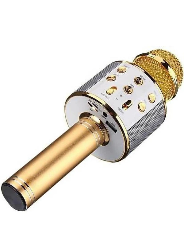Speaker Hand, Bluetooth,Mic,Speaker All In One. - gold/Black