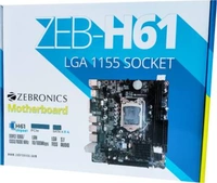 ZEBRONICS ZEB-H61 Motherboard  (Black) - BLACK/GREEN/BROWN