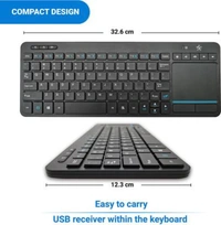 Flipkart SmartBuy KG3616 Wireless Laptop Keyboard  (Black) - BLACK