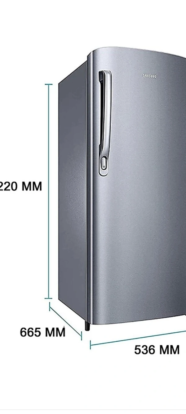 Samsung 192 L 2 Star Direct Cool Single Door Refrigerator - Grey Silver