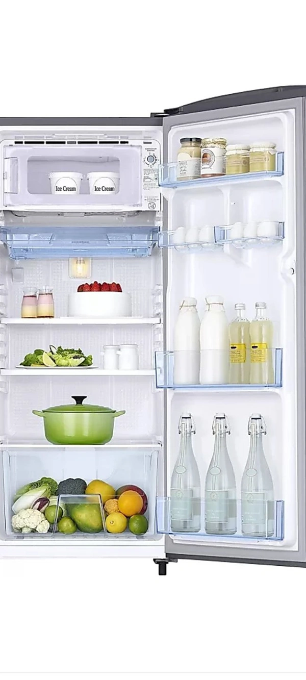 Samsung 192 L 2 Star Direct Cool Single Door Refrigerator - Grey Silver