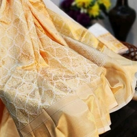 Trendy Aura Silk Saree White Banarashi Silk - 20753417, Free size