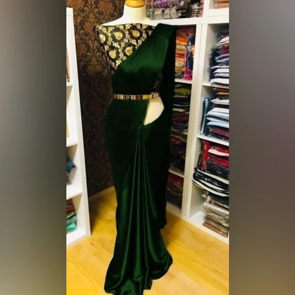 Jacquard Saree Green Color - Free size, 32315846