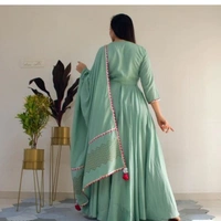 A Women Kurta Set With Dupatta Green - XXL, 19114904