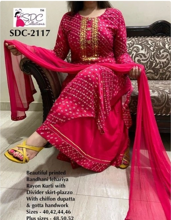 Rani New Bandez dupatta Set - 24365566, XXL