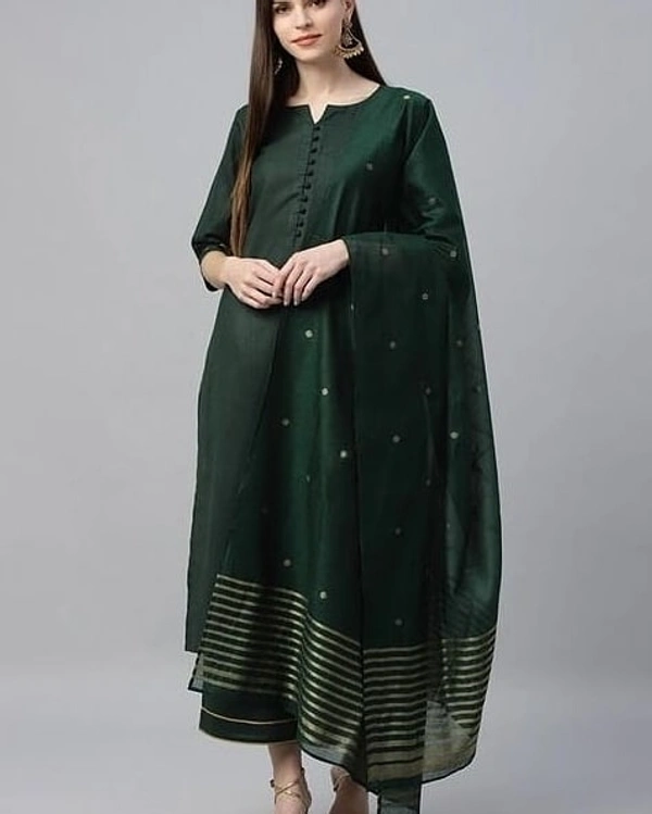 Anni Designer Green Color Ruby Cotton Plain Kurti - 34112046, M