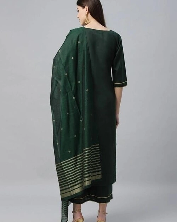 Anni Designer Green Color Ruby Cotton Plain Kurti - 34112046, M