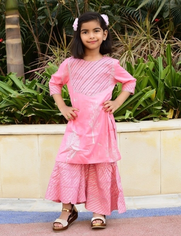 Trendy Kurta Sets Nanci Pink - 4-5
