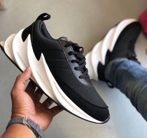 Stylish Men's Black Casual Shoes - 7119610, IND 9