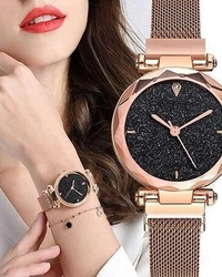 Classic Women Watches Bracelet Set Golden - 28717569